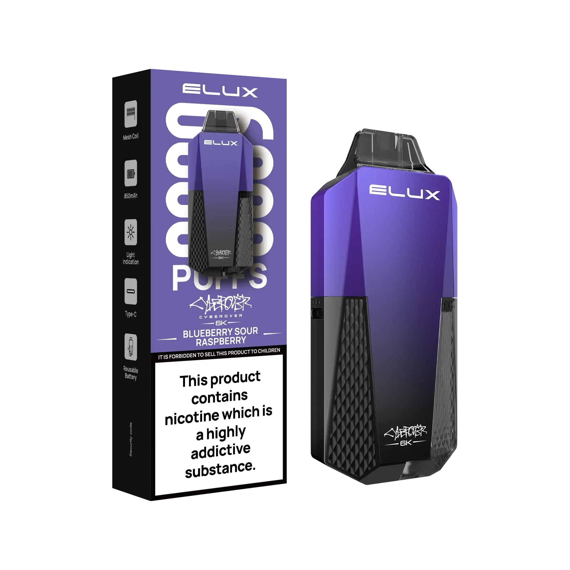 Elux Cyberover 6k Vape Kit - Image 5