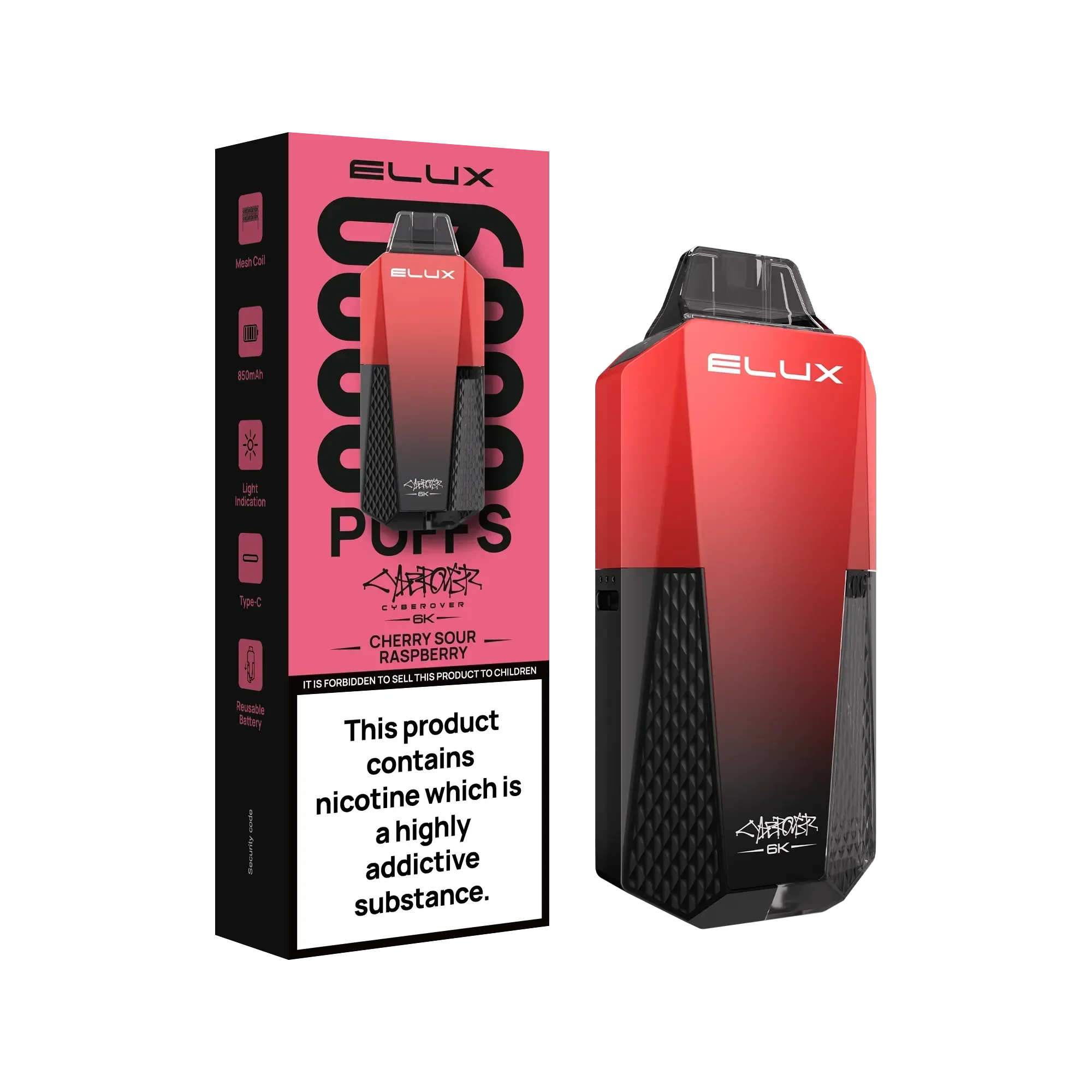 Elux Cyberover 6k Vape Kit - Image 7
