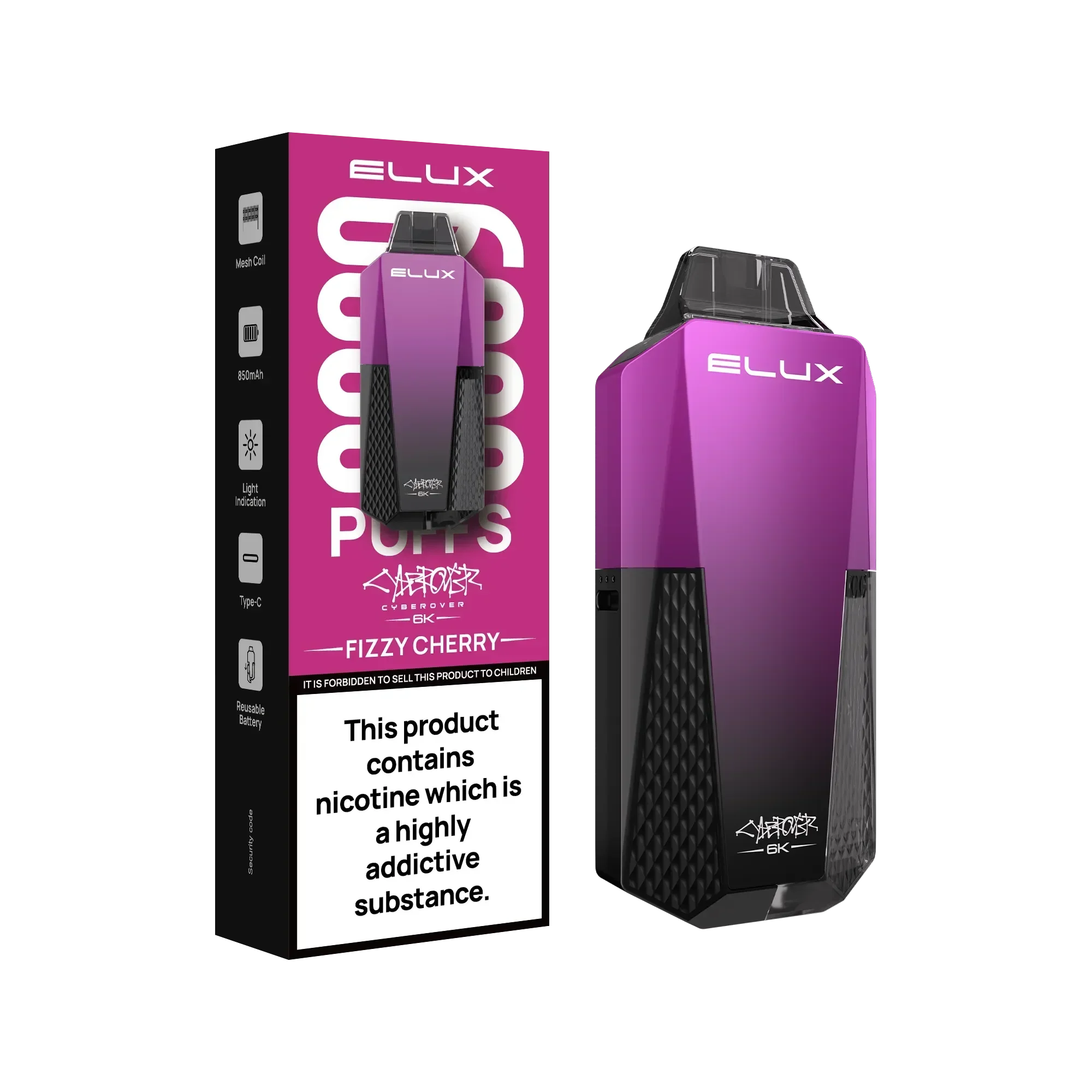 Elux Cyberover 6k Vape Kit - Image 8