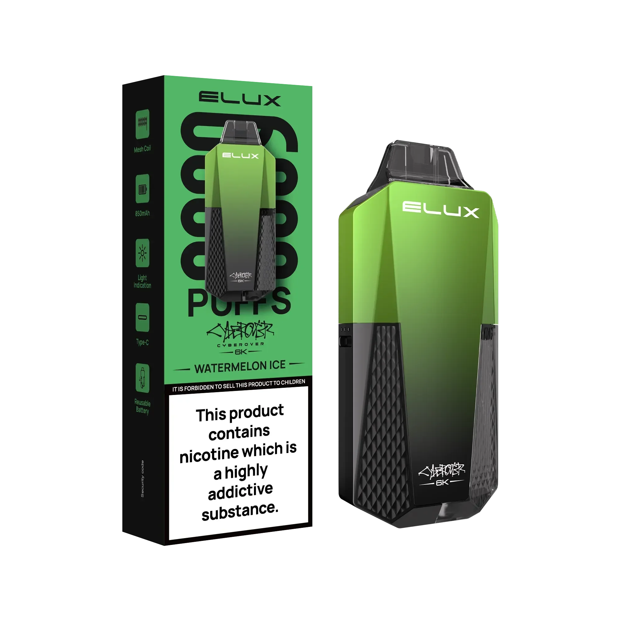 Elux Cyberover 6k Vape Kit - Image 21