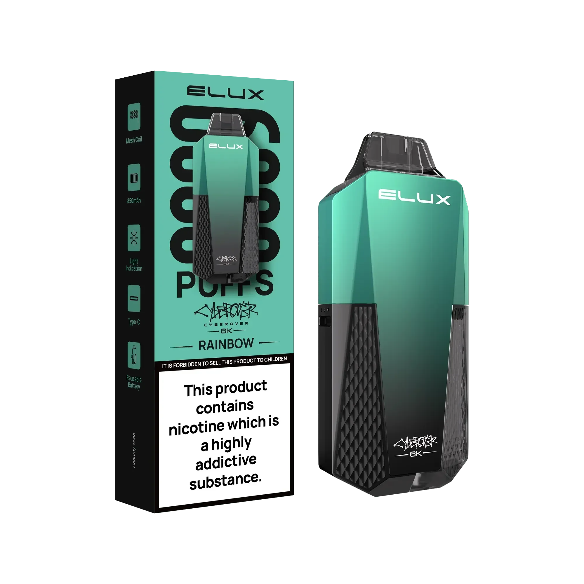 Elux Cyberover 6k Vape Kit - Image 15