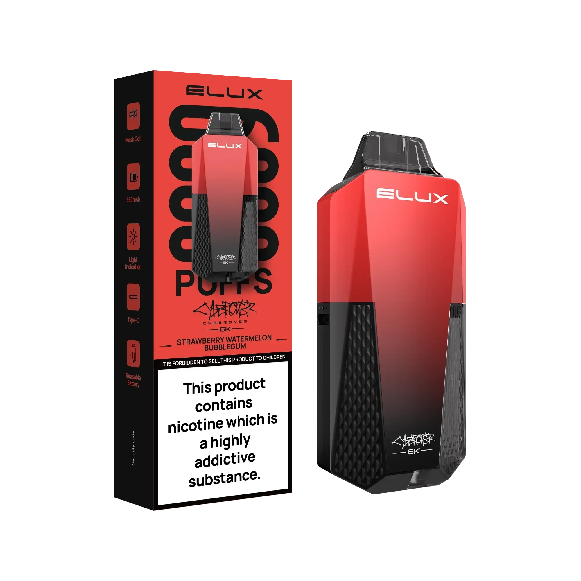 Elux Cyberover 6k Vape Kit - Image 18