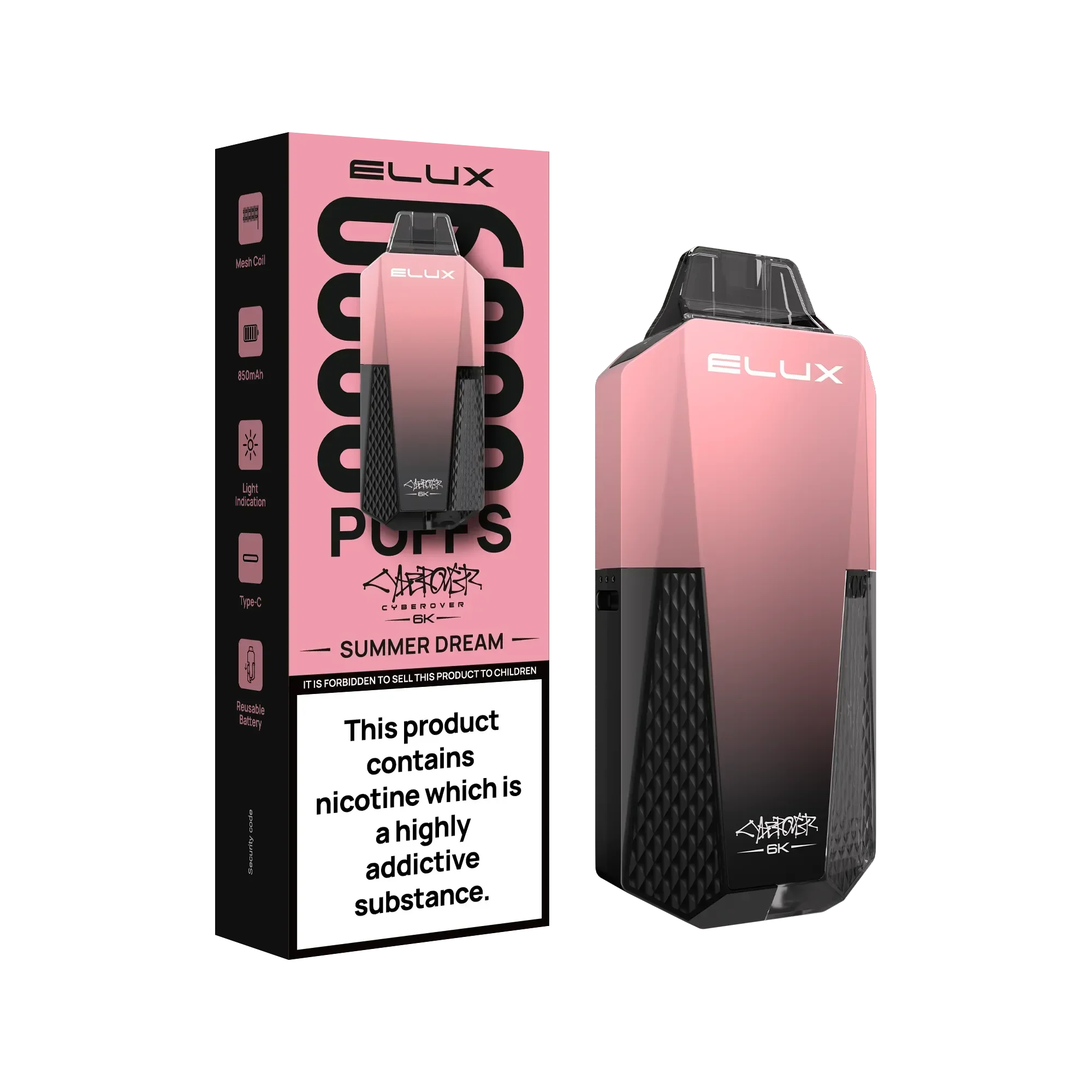 Elux Cyberover 6k Vape Kit - Image 19