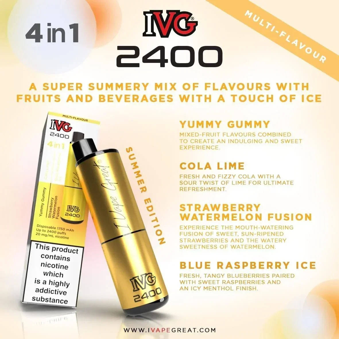 IVG 2400 Vape Kit - Image 37